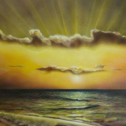 Sonnenuntergang Meer an Ihrer Wand